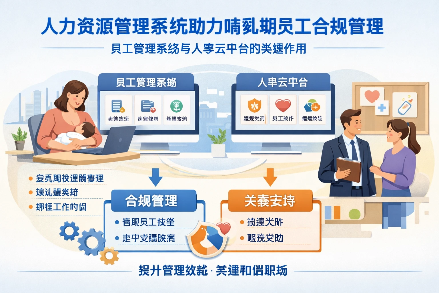 人力资源管理系统助力哺乳期员工合规管理：员工管理系统与人事云平台的关键作用