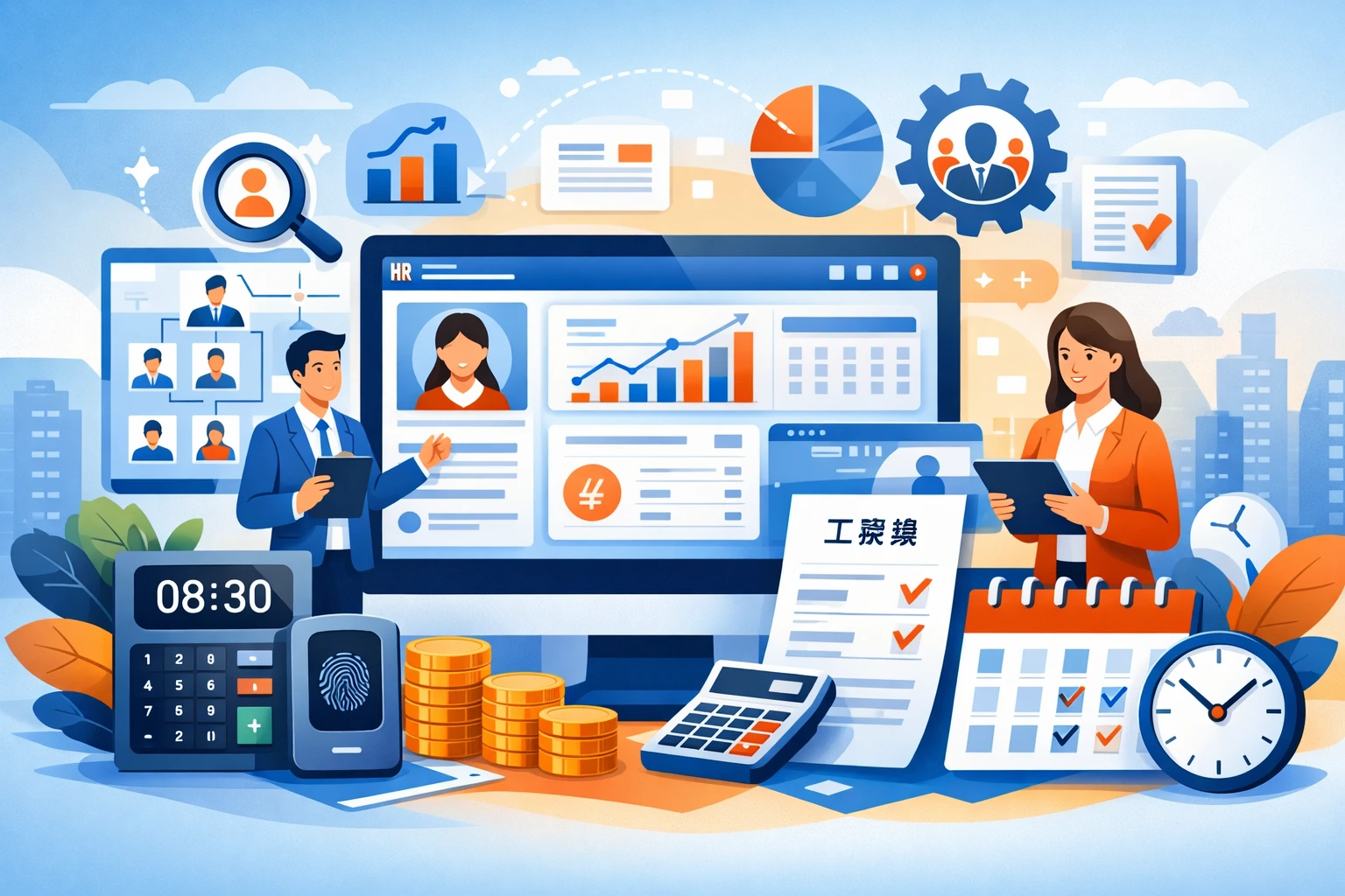 优化企业人力资源软件与组织架构管理系统：构建高效人事工资考勤一体化系统