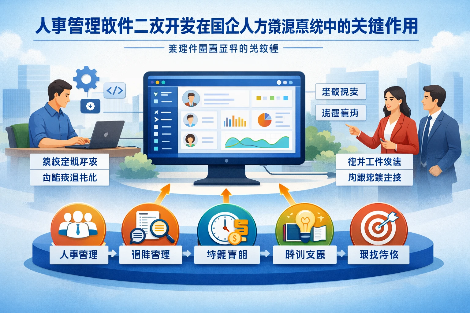 人事管理软件二次开发在国企人力资源系统中的关键作用