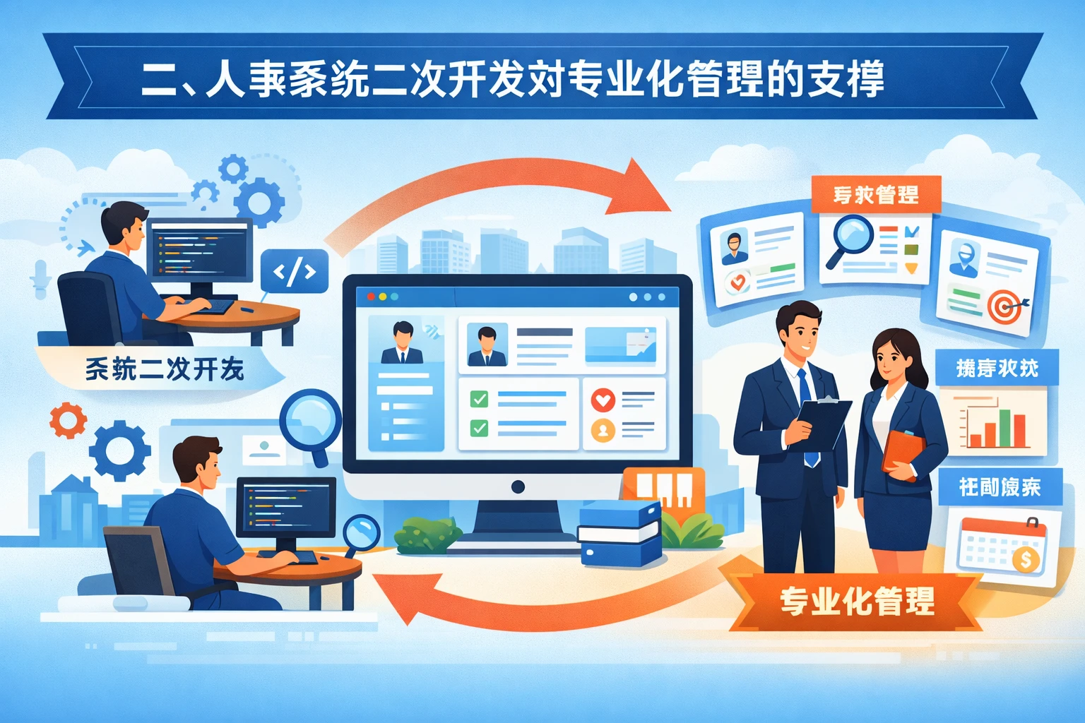 二、人事系统二次开发对专业化管理的支撑
