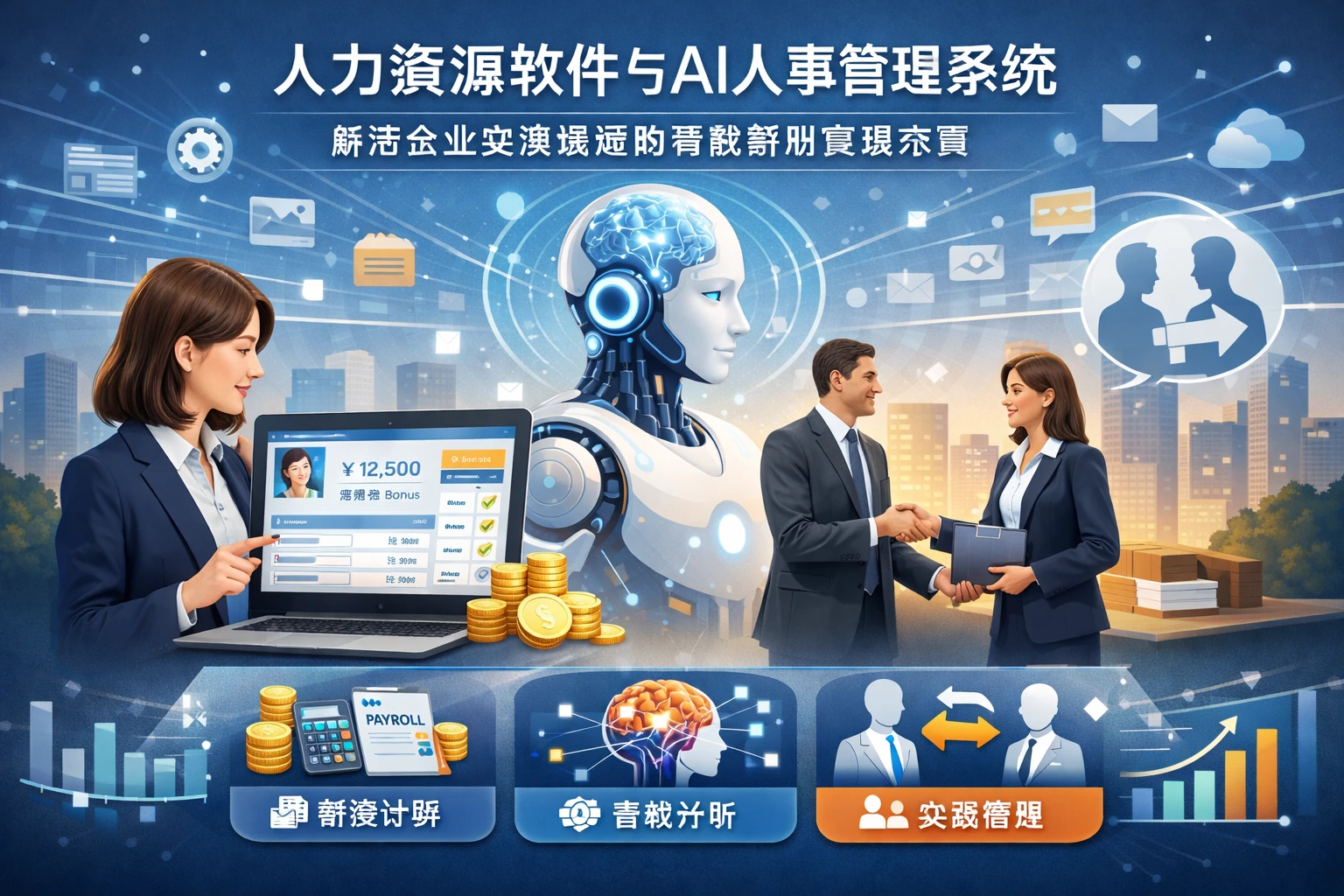 人力资源软件与AI人事管理系统：解决企业交接难题的智能薪酬管理方案