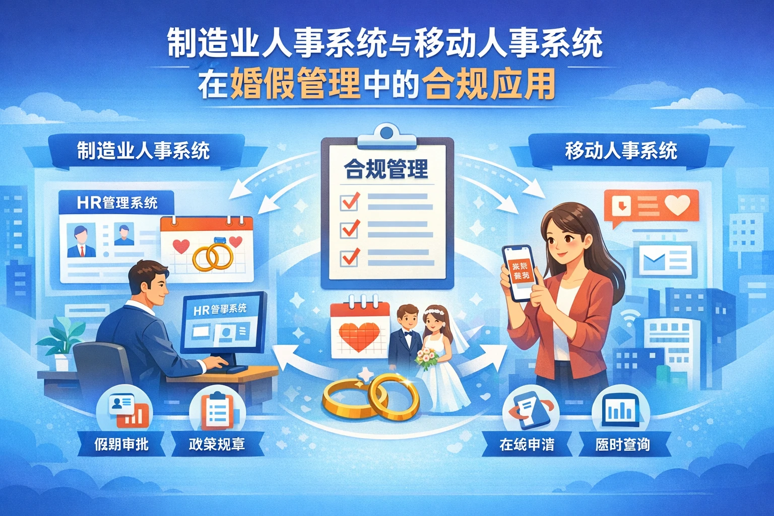 制造业人事系统与移动人事系统在婚假管理中的合规应用
