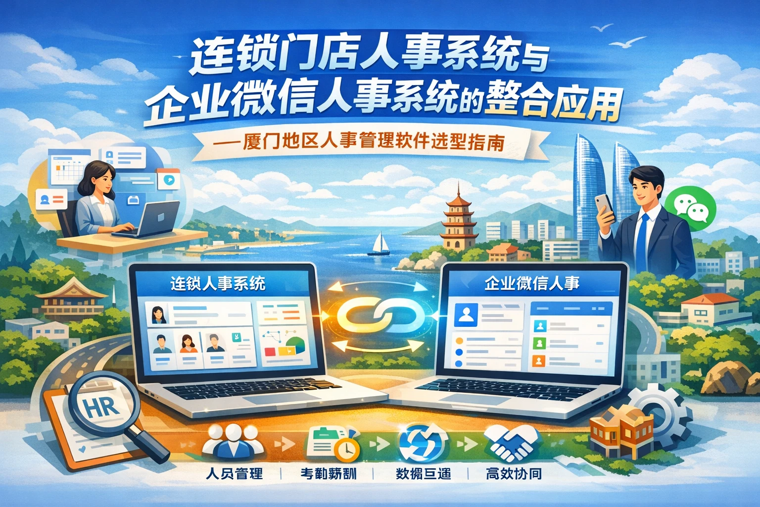 连锁门店人事系统与企业微信人事系统的整合应用——厦门地区人事管理软件选型指南
