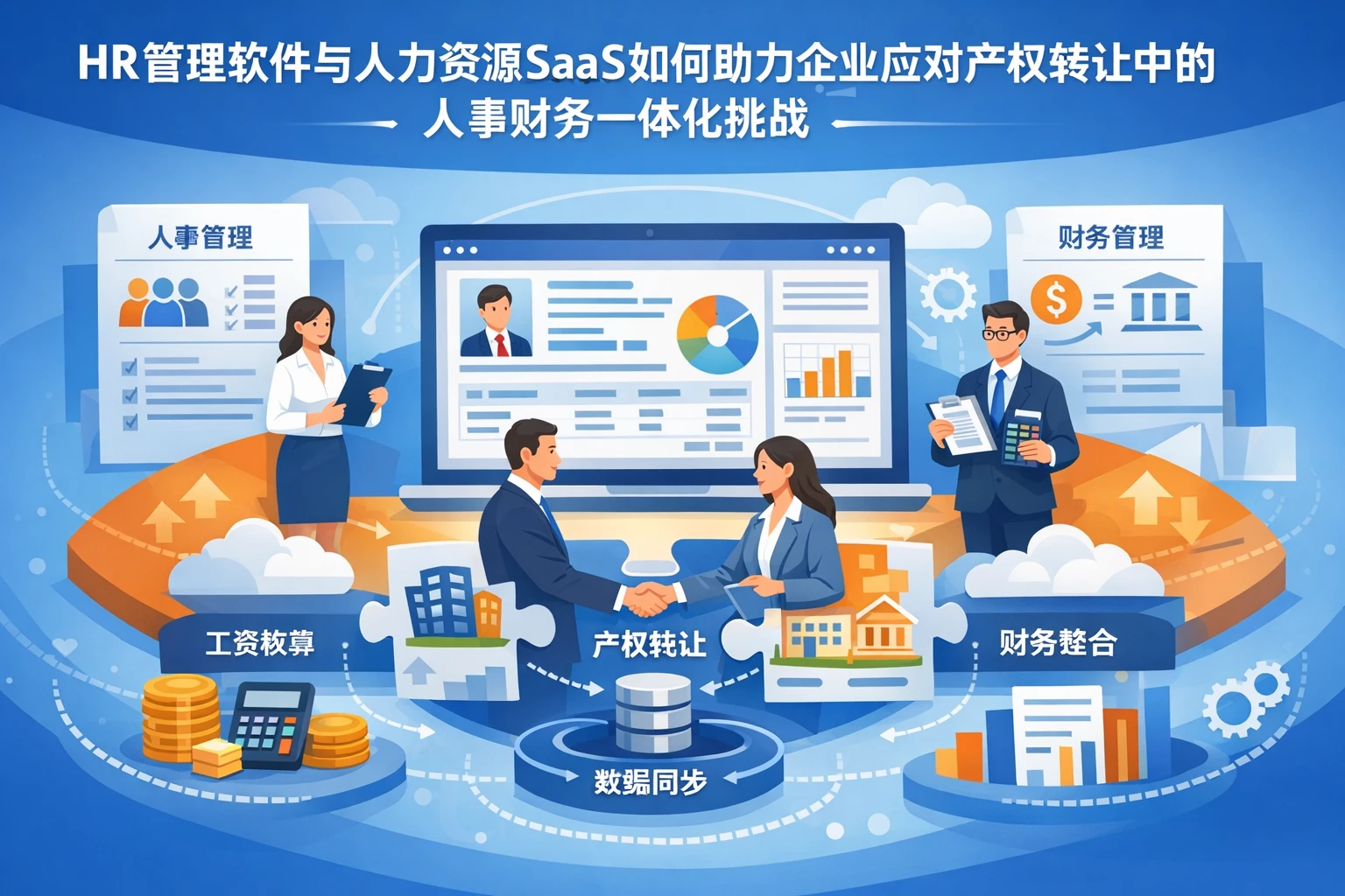 HR管理软件与人力资源SaaS如何助力企业应对产权转让中的人事财务一体化挑战