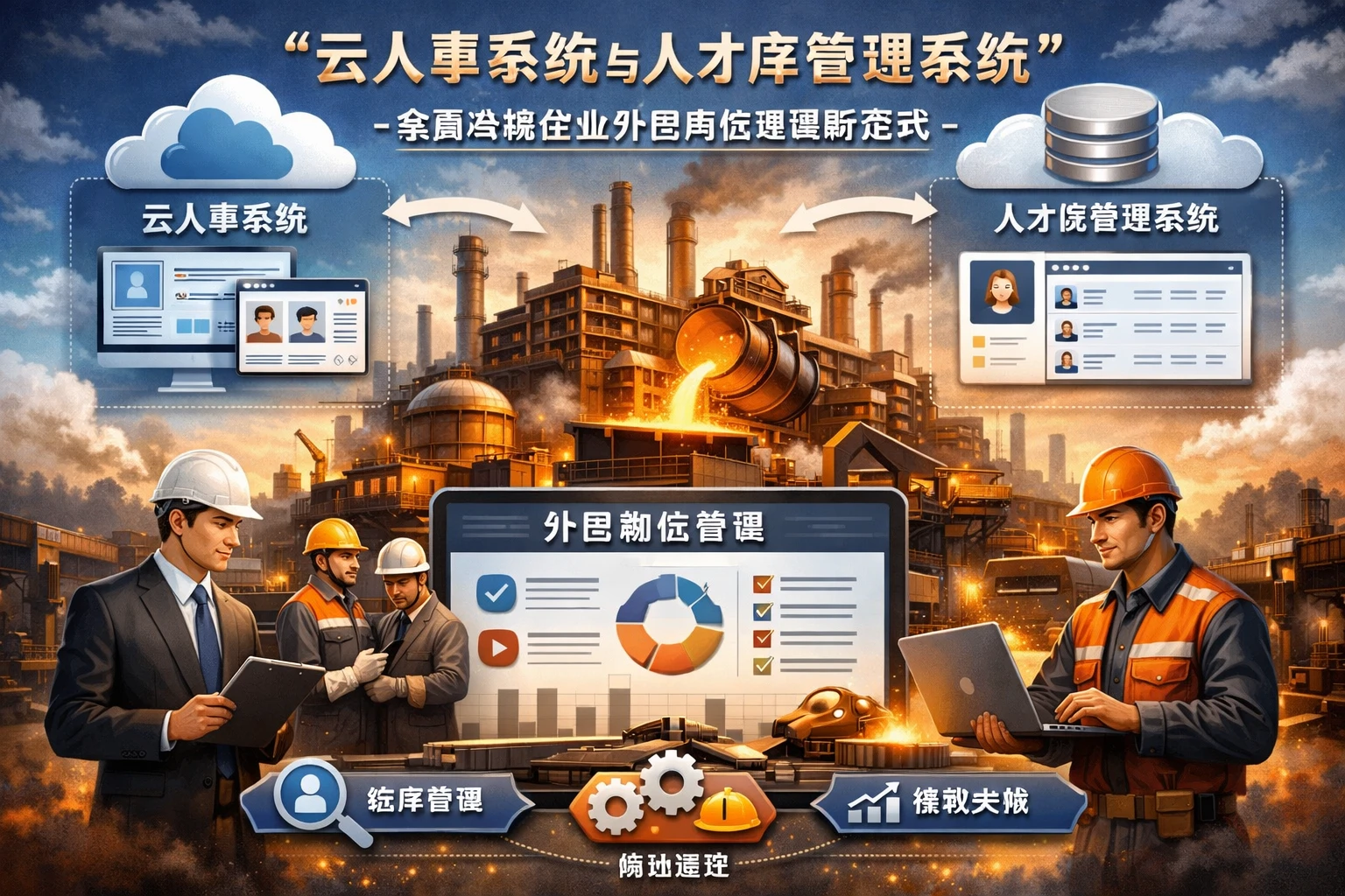 云人事系统与人才库管理系统：金属冶炼企业外包岗位管理新范式
