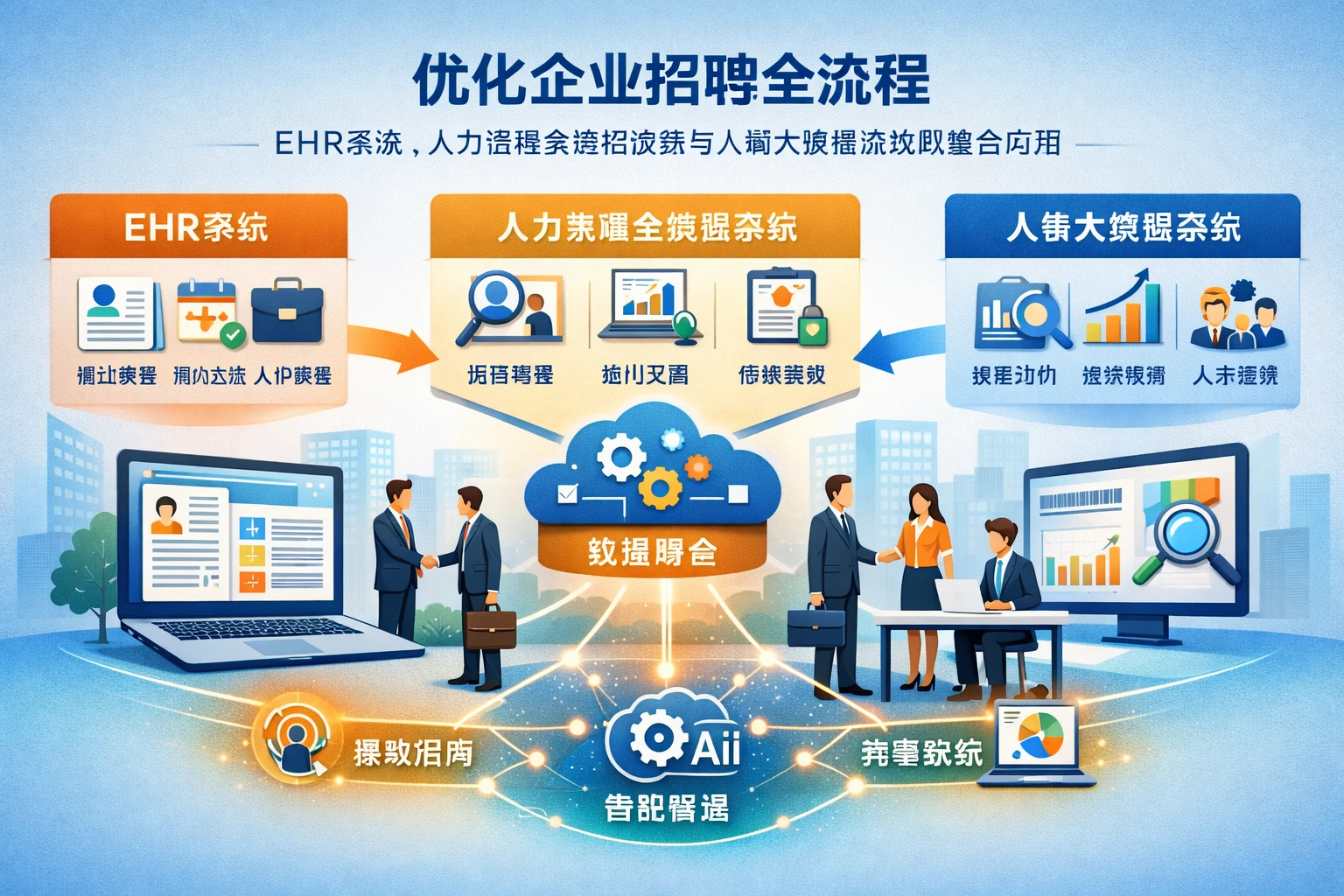 优化企业招聘全流程:EHR系统、人力资源全流程系统与人事大数据系统的整合应用