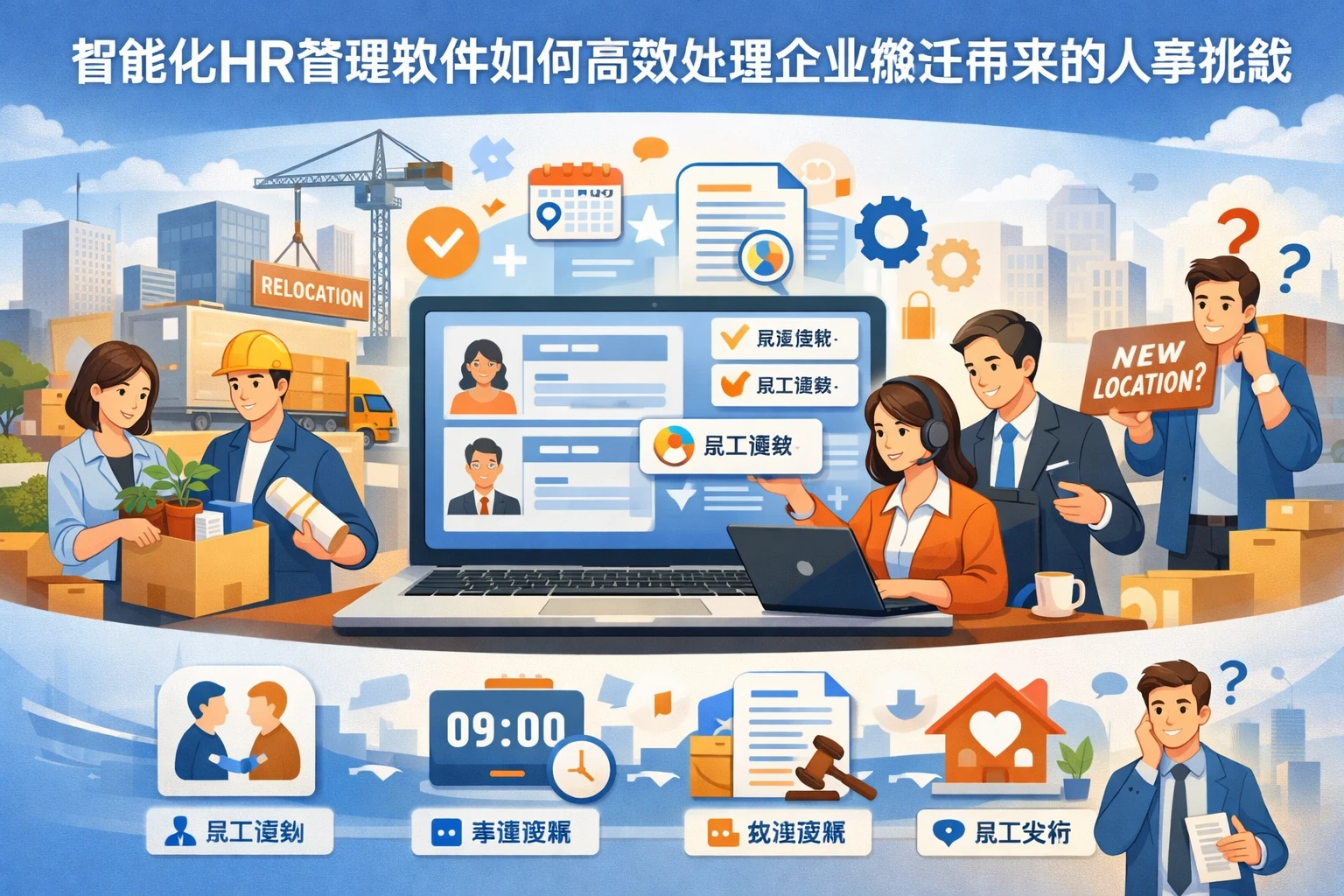 智能化HR管理软件如何高效处理企业搬迁带来的人事挑战