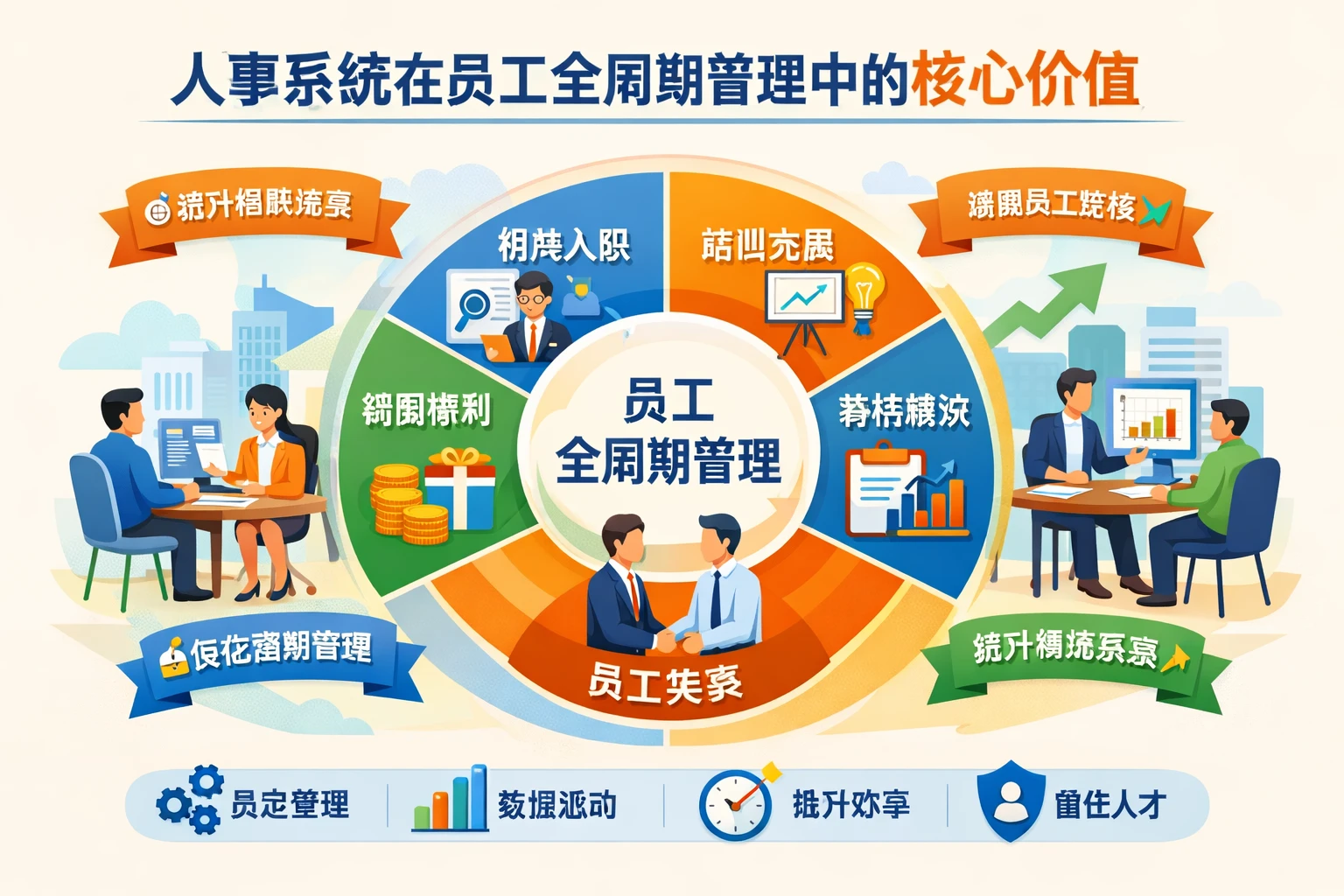 人事系统在员工全周期管理中的核心价值