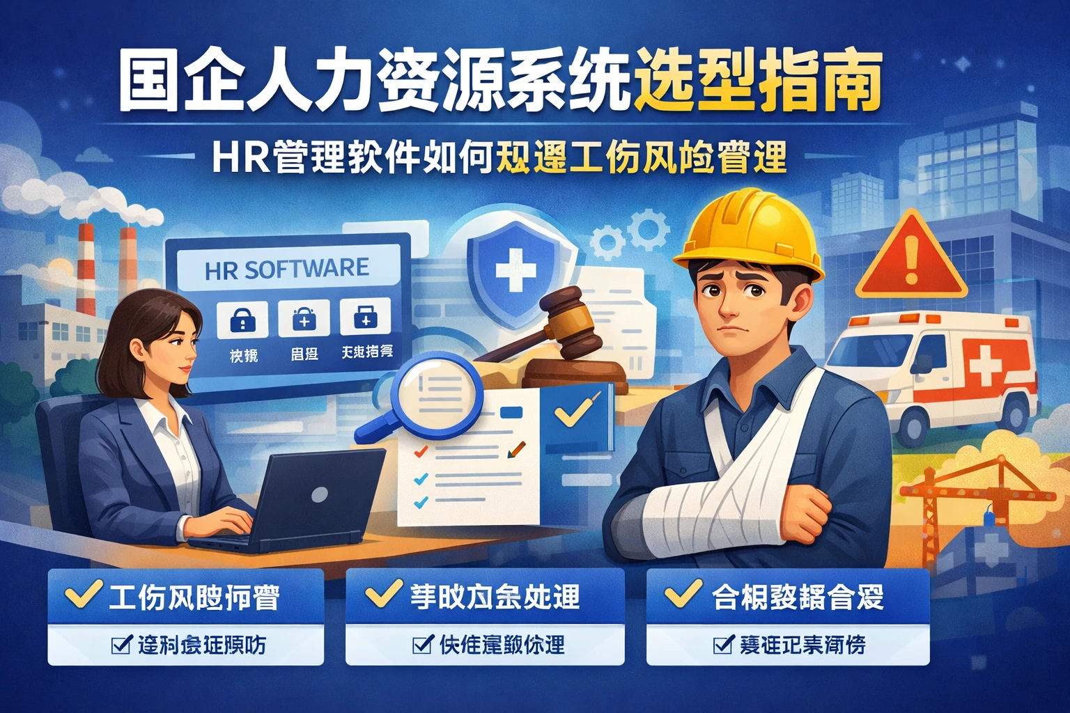 国企人力资源系统选型指南：HR管理软件如何规避工伤风险管理