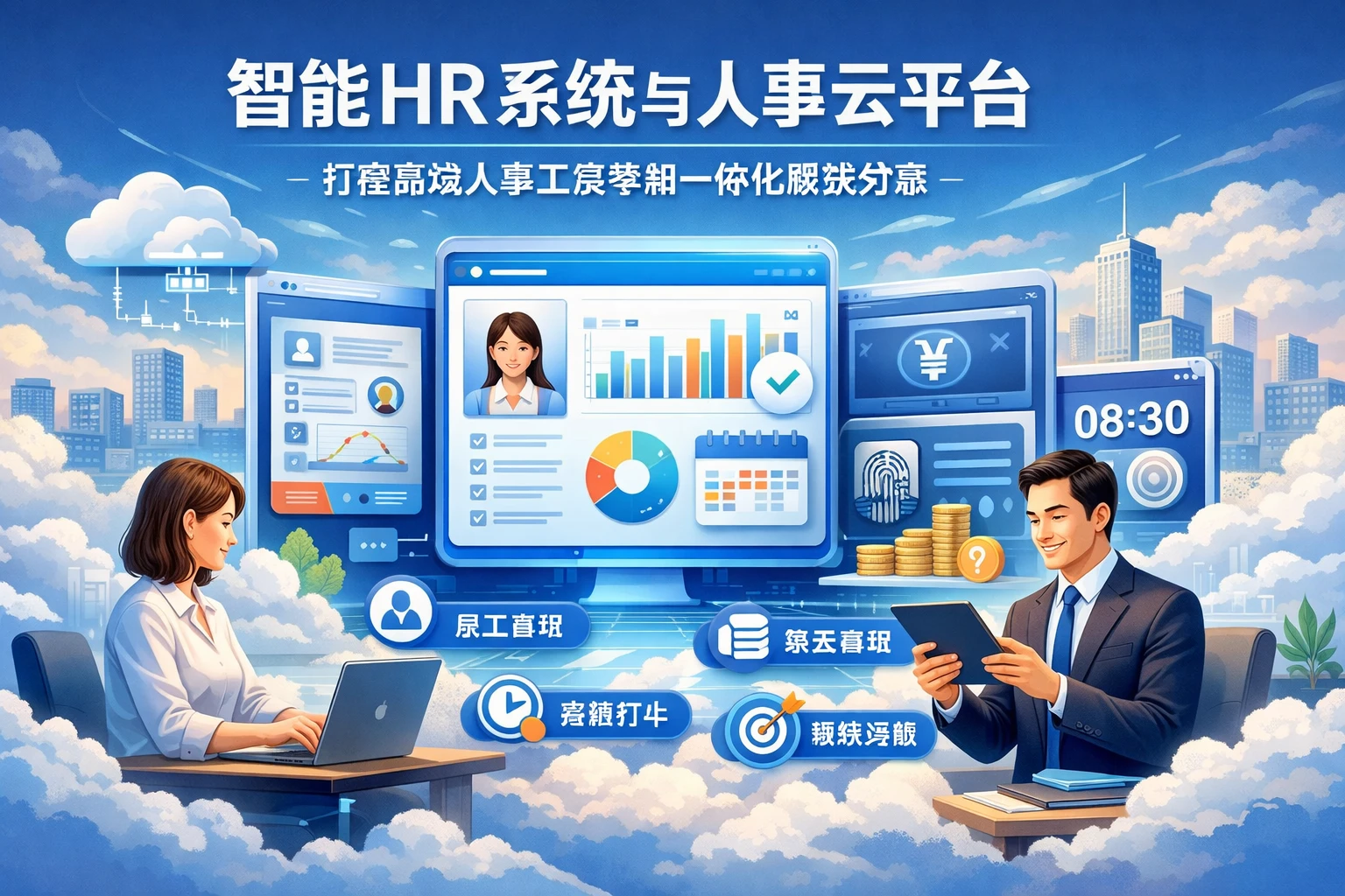 智能HR系统与人事云平台：打造高效人事工资考勤一体化解决方案