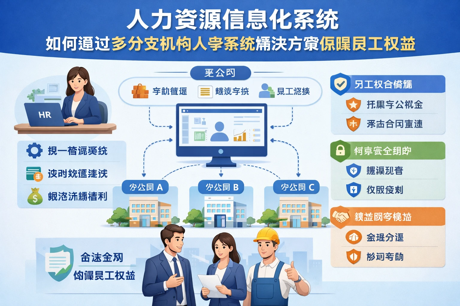 人力资源信息化系统如何通过多分支机构人事系统解决方案保障员工权益