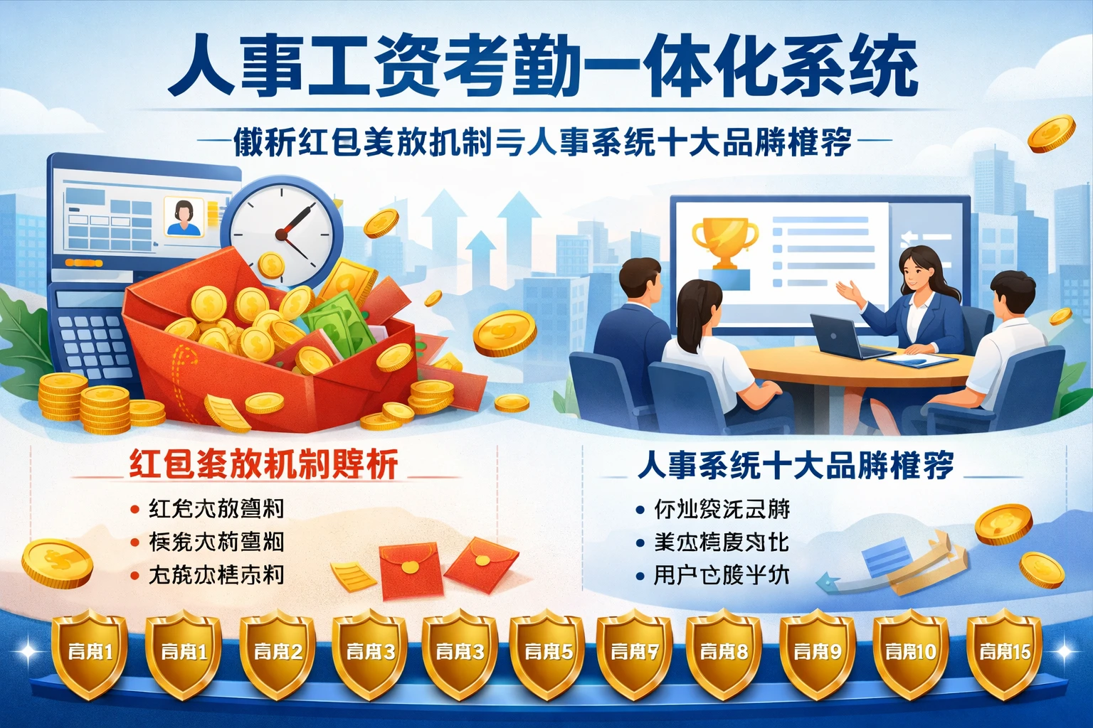 人事工资考勤一体化系统：解析红包发放机制与人事系统十大品牌推荐