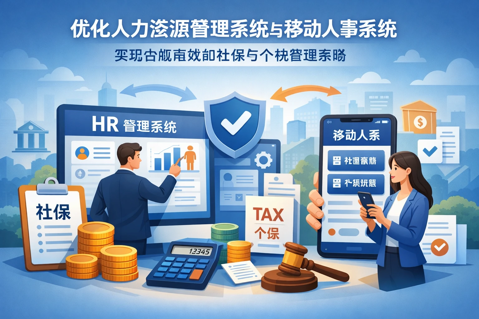 优化人力资源管理系统与移动人事系统：实现合规高效的社保与个税管理策略