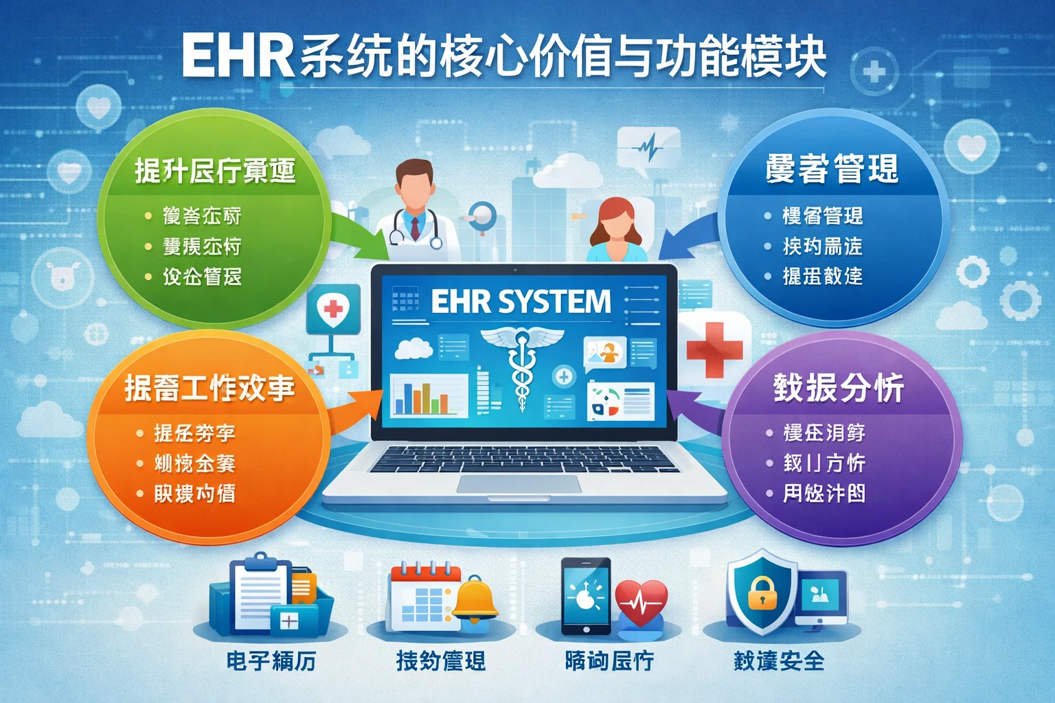 EHR系统的核心价值与功能模块