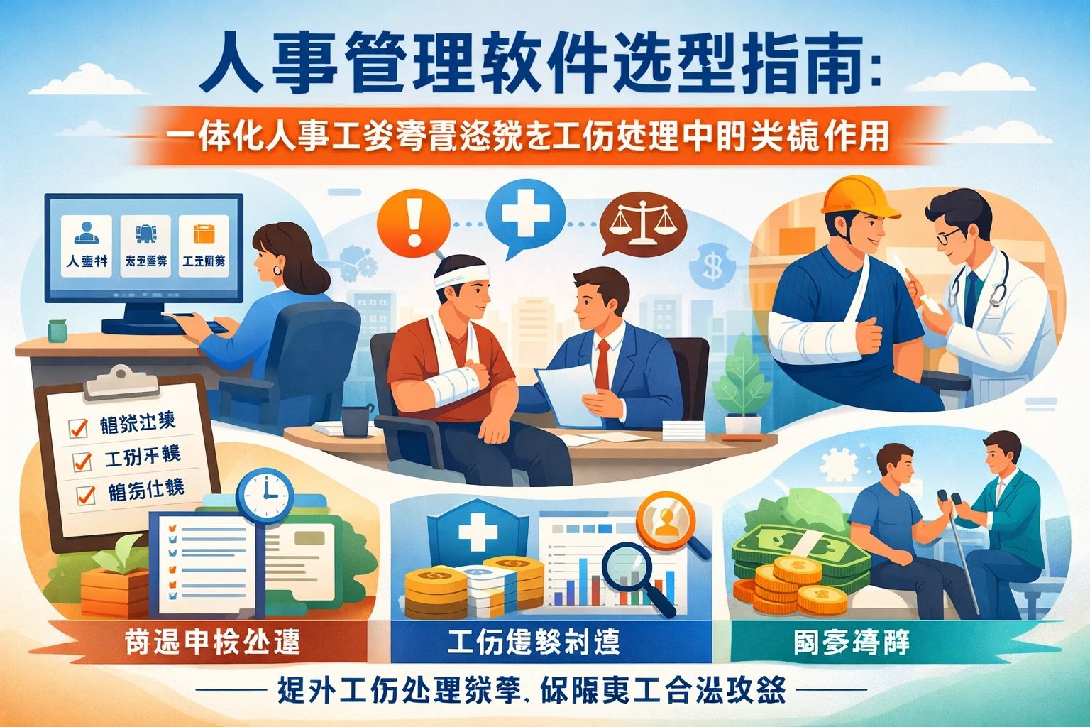 人事管理软件选型指南：一体化人事工资考勤系统在工伤处理中的关键作用