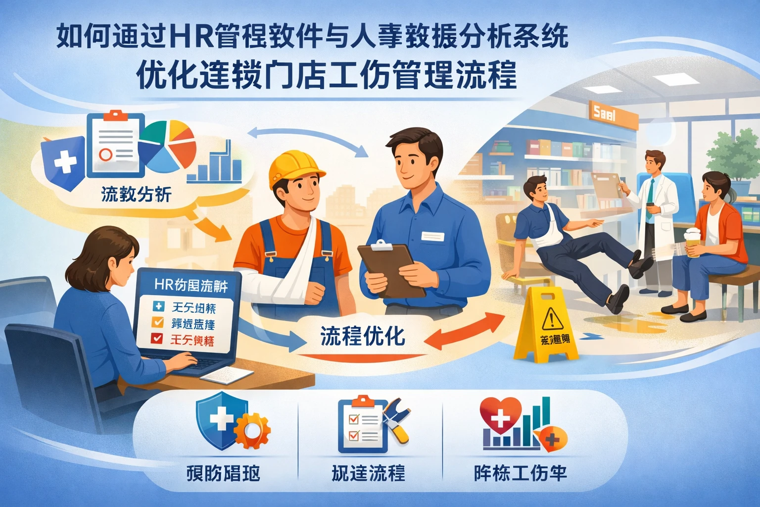 如何通过HR管理软件与人事数据分析系统优化连锁门店工伤管理流程
