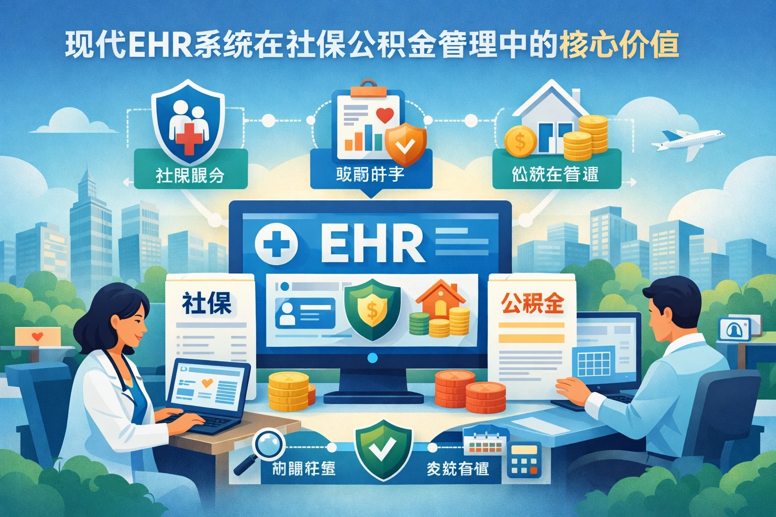 现代EHR系统在社保公积金管理中的核心价值