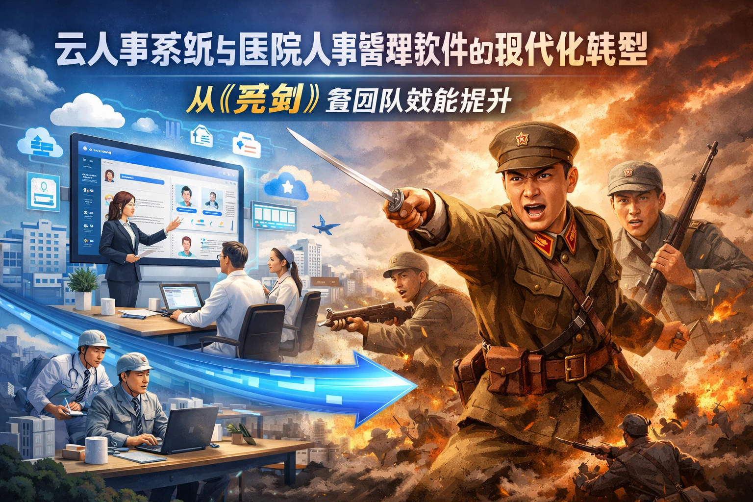 云人事系统与医院人事管理软件的现代化转型：从《亮剑》看团队效能提升