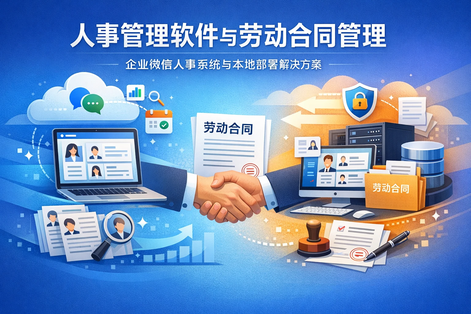 人事管理软件与劳动合同管理：企业微信人事系统与本地部署解决方案