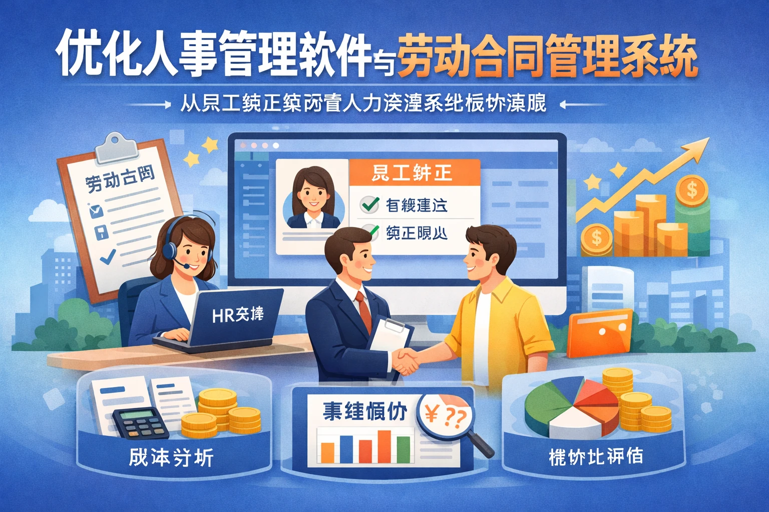 优化人事管理软件与劳动合同管理系统:从员工转正案例看人力资源系统报价策略