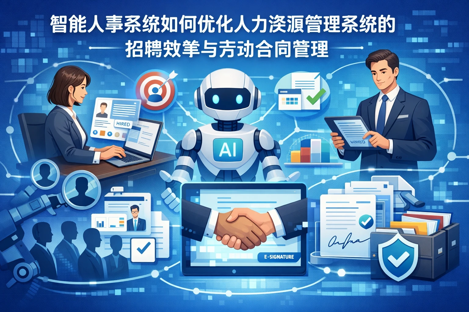 智能人事系统如何优化人力资源管理系统的招聘效率与劳动合同管理