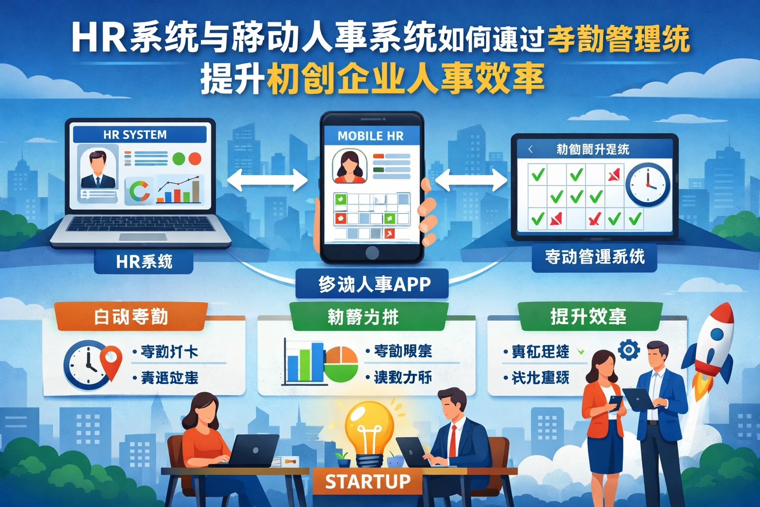 HR系统与移动人事系统如何通过考勤管理系统提升初创企业人事效率
