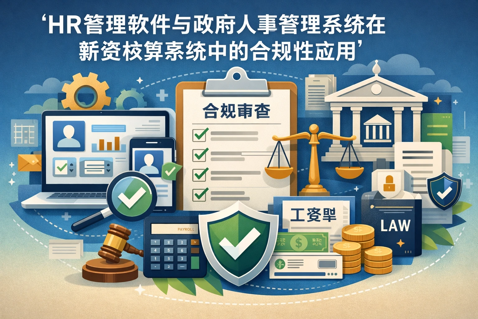 HR管理软件与政府人事管理系统在薪资核算系统中的合规性应用