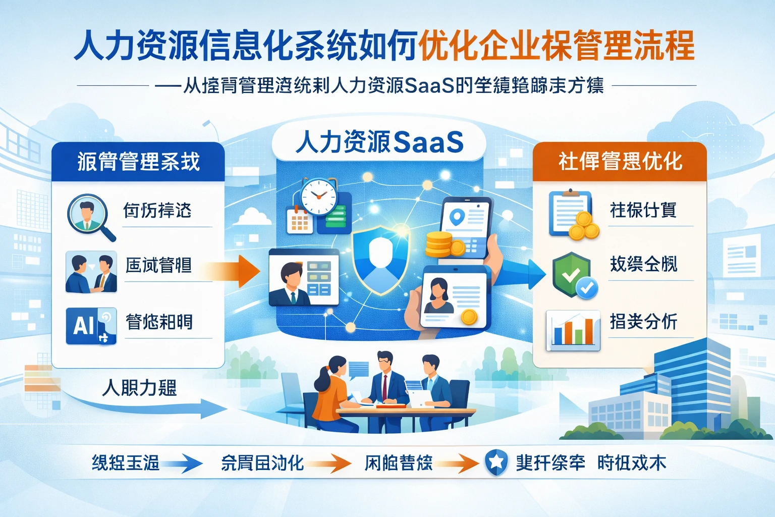 人力资源信息化系统如何优化企业社保管理流程——从招聘管理系统到人力资源SaaS的全链路解决方案