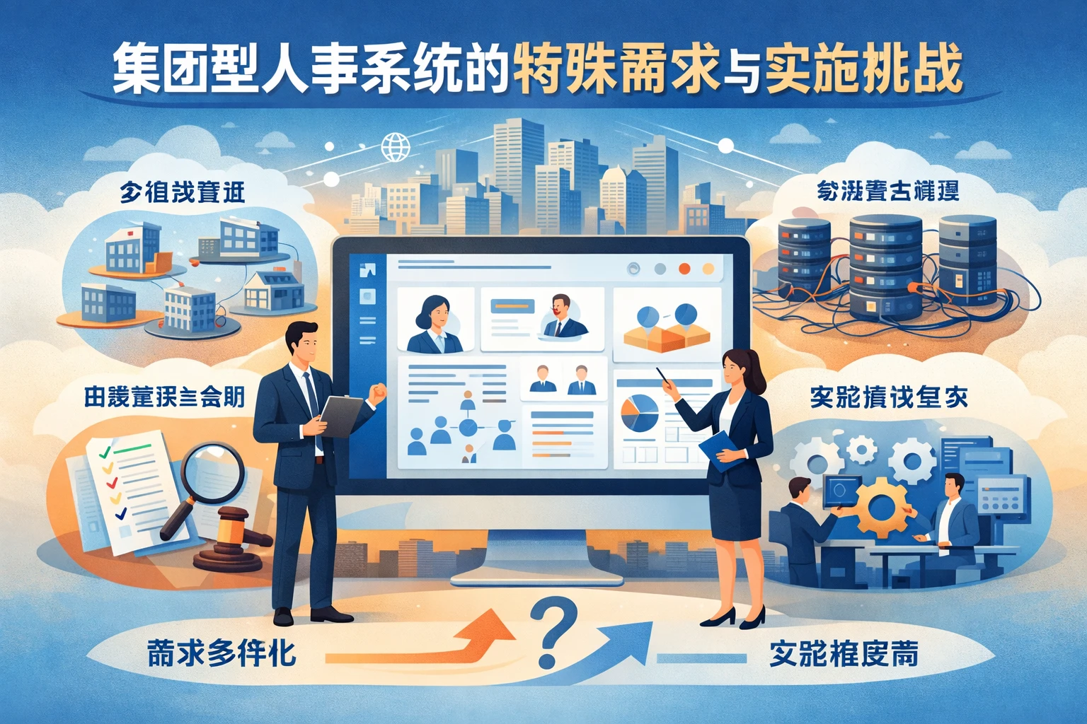 集团型人事系统的特殊需求与实施挑战