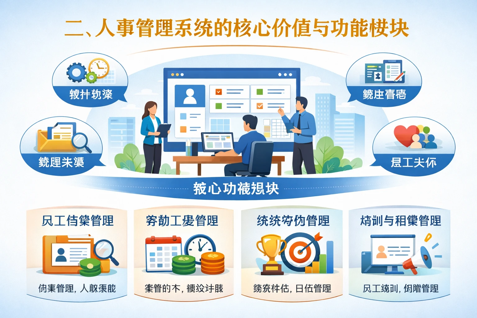 二、人事管理系统的核心价值与功能模块