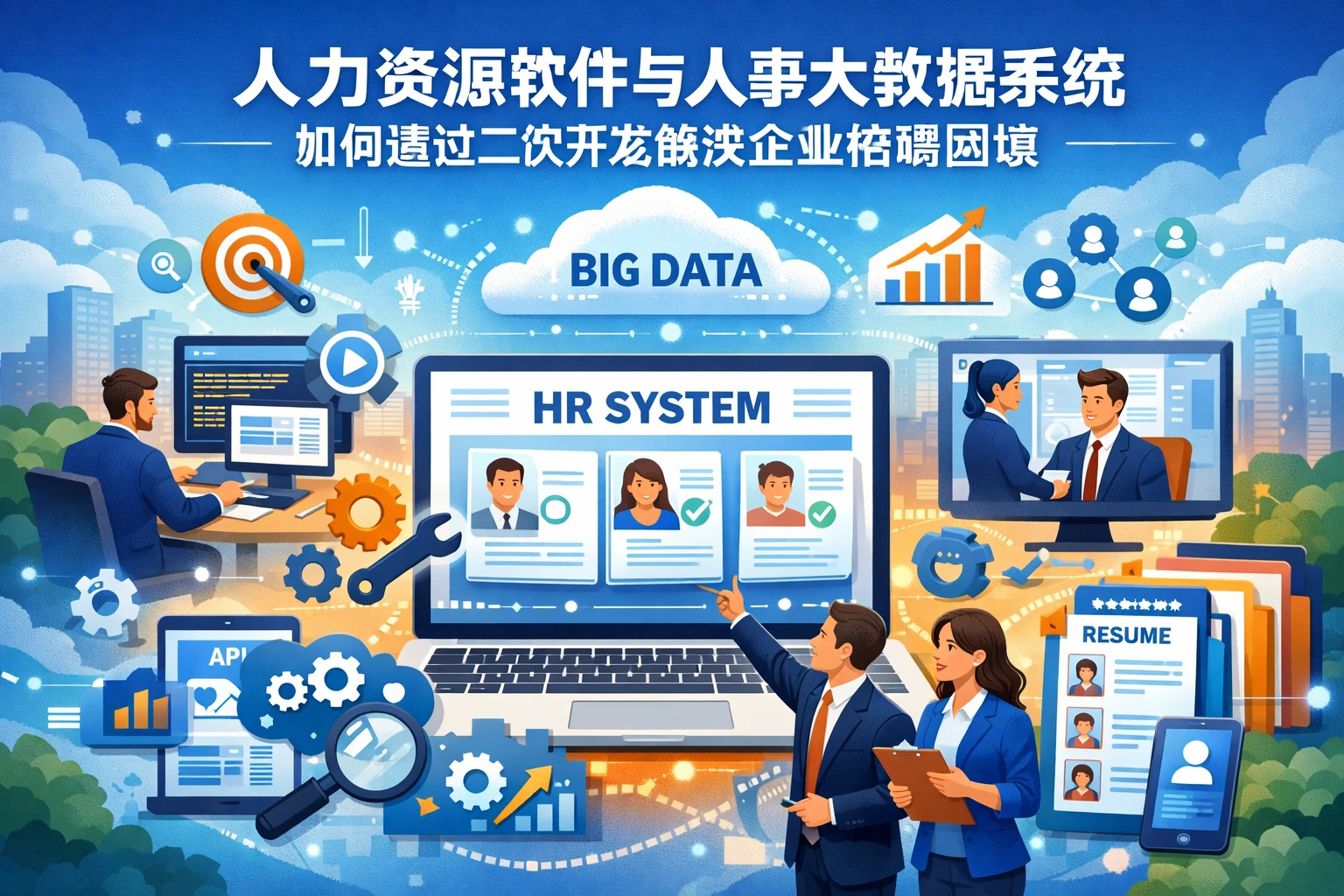 人力资源软件与人事大数据系统如何通过二次开发解决企业招聘困境