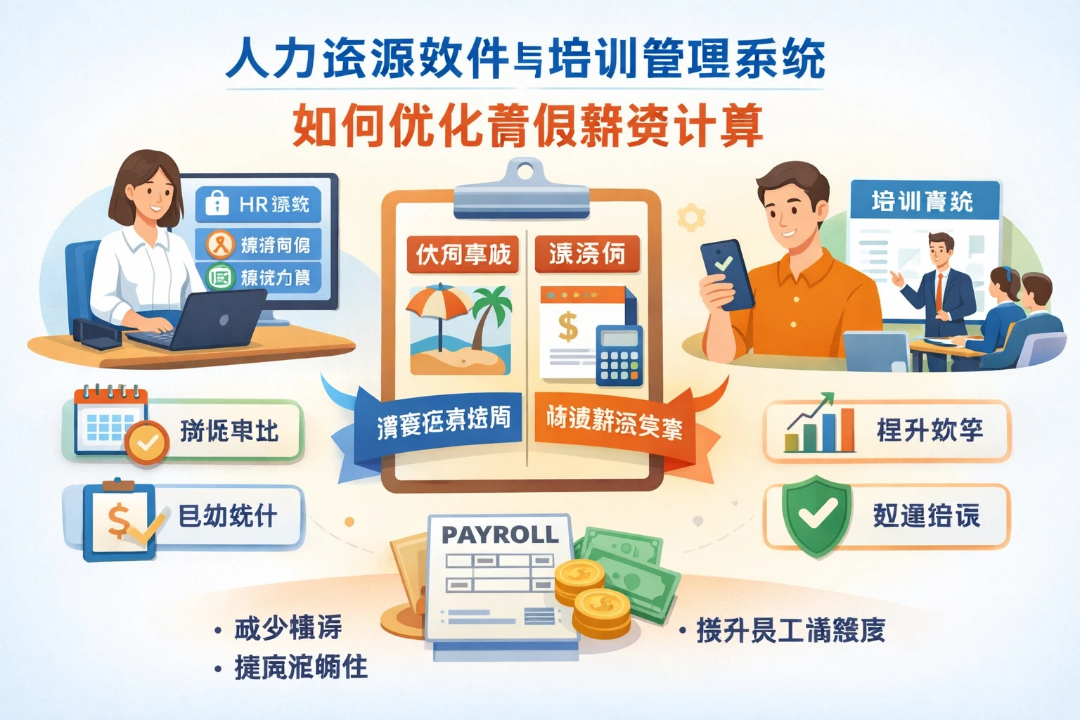 人力资源软件与培训管理系统如何优化请假薪资计算