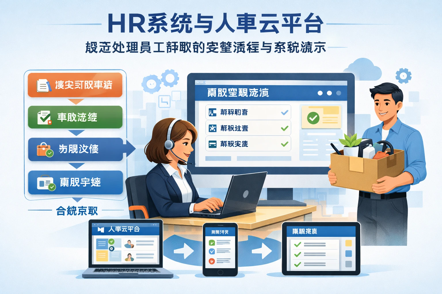 HR系统与人事云平台：规范处理员工辞职的完整流程与系统演示