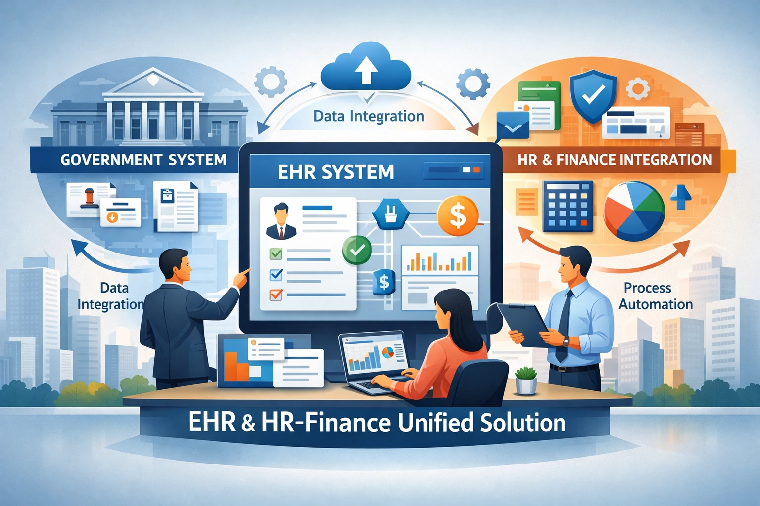 现代企业高效人事管理：EHR系统、政府系统与人事财务一体化的整合应用