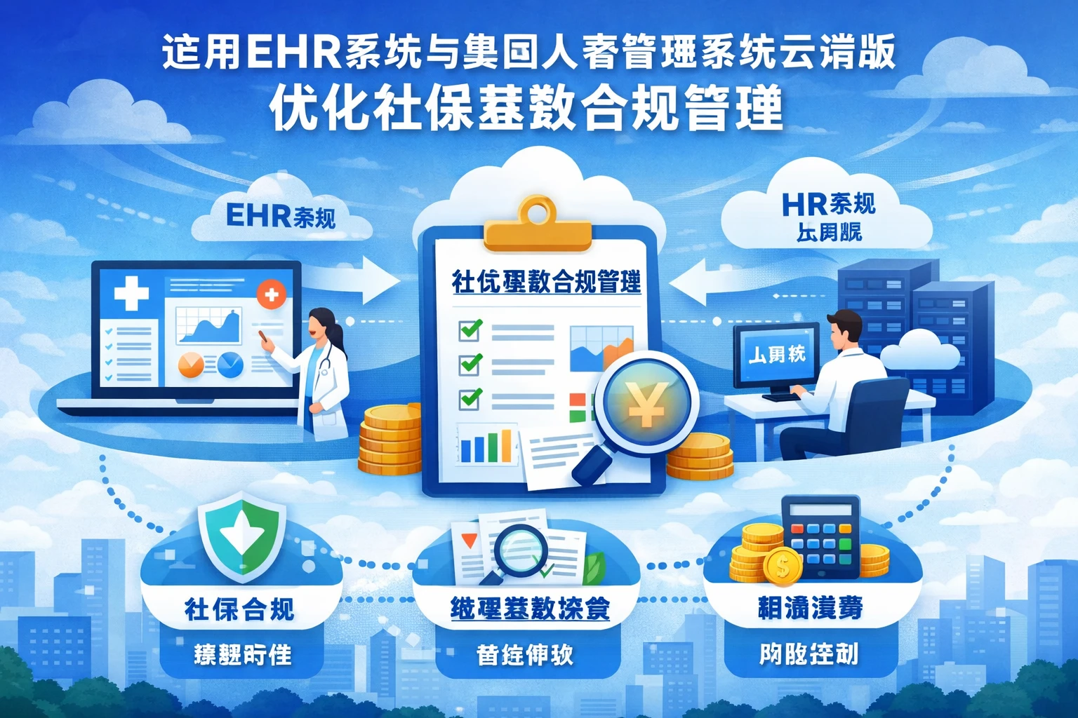 运用EHR系统与集团人事管理系统云端版优化社保基数合规管理