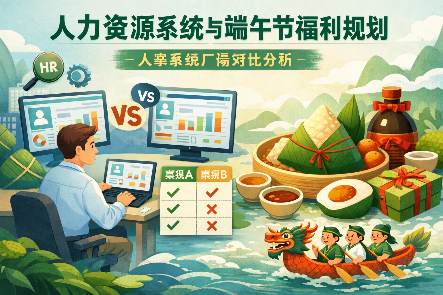 人力资源系统与端午节福利规划：人事系统厂商对比分析