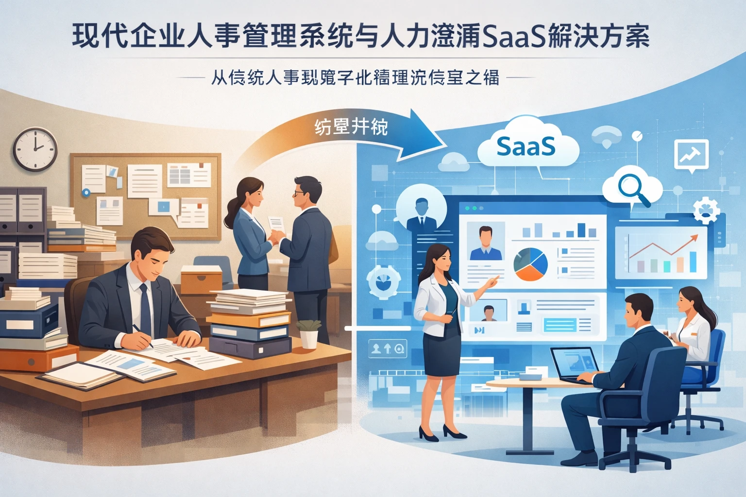 现代企业人事管理系统与人力资源SaaS解决方案：从传统人事到数字化管理的转型之路