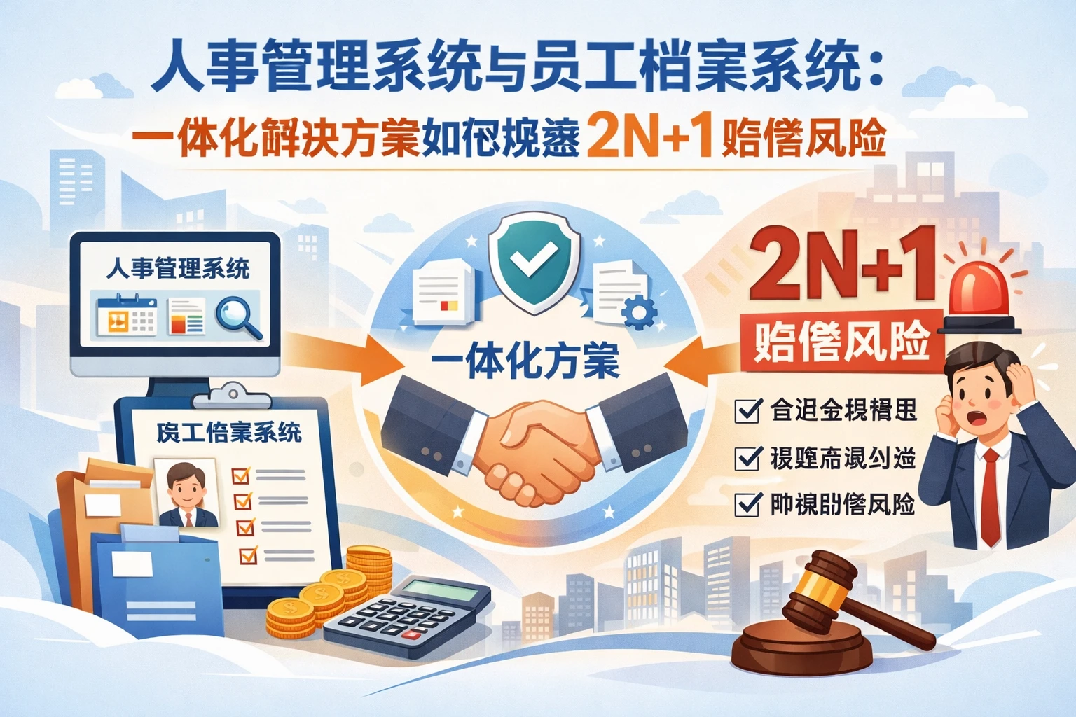 人事管理系统与员工档案系统：一体化解决方案如何规避2N+1赔偿风险
