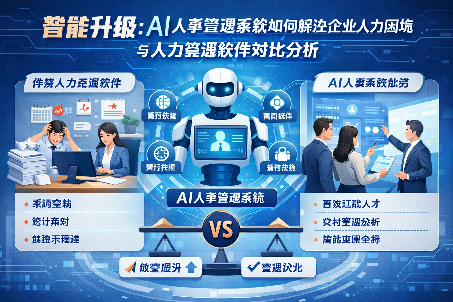 智能升级：AI人事管理系统如何解决企业人力困境与人力资源软件对比分析