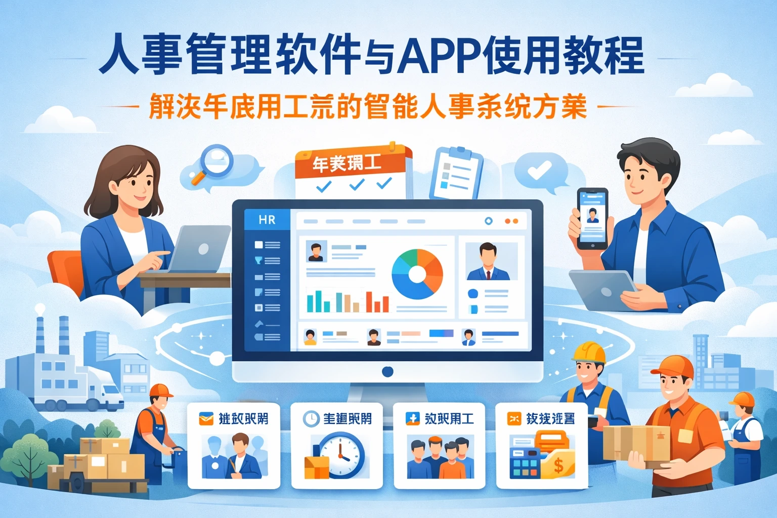 人事管理软件与APP使用教程:解决年底用工荒的智能人事系统方案