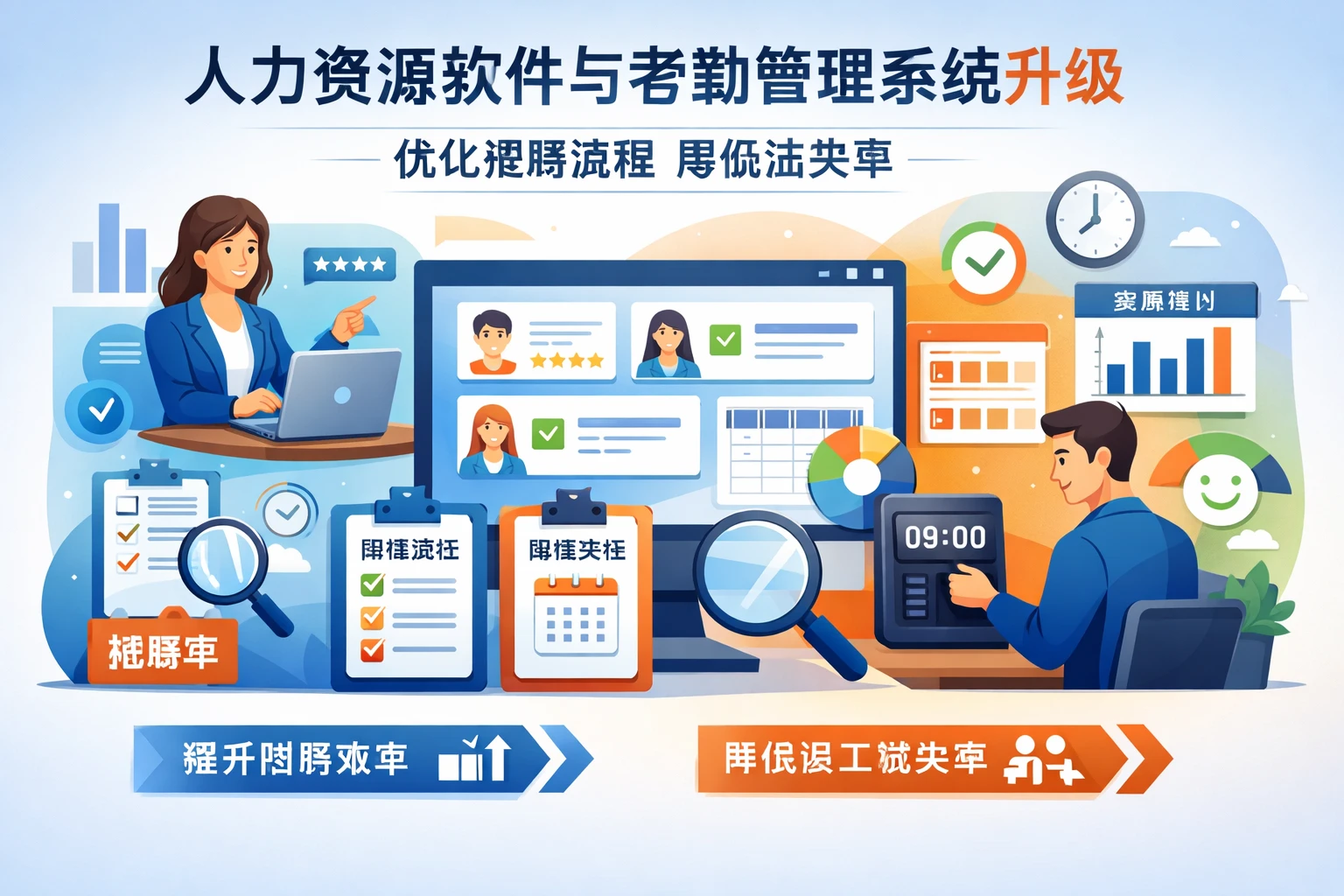 人力资源软件与考勤管理系统升级：优化招聘流程降低流失率