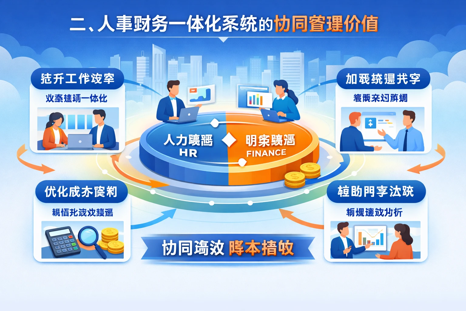 二、人事财务一体化系统的协同管理价值