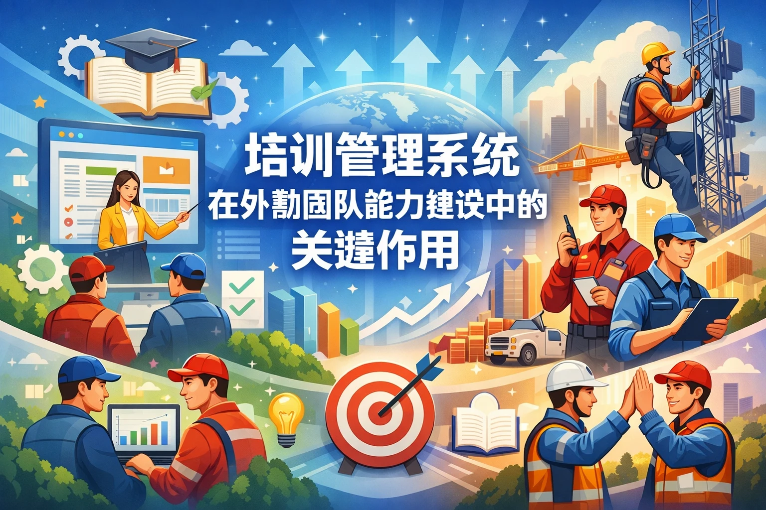 培训管理系统在外勤团队能力建设中的关键作用