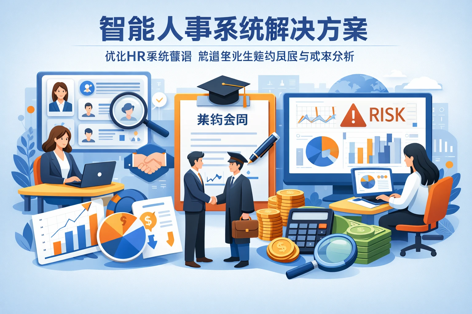 智能人事系统解决方案：优化HR系统管理，规避毕业生签约风险与成本分析