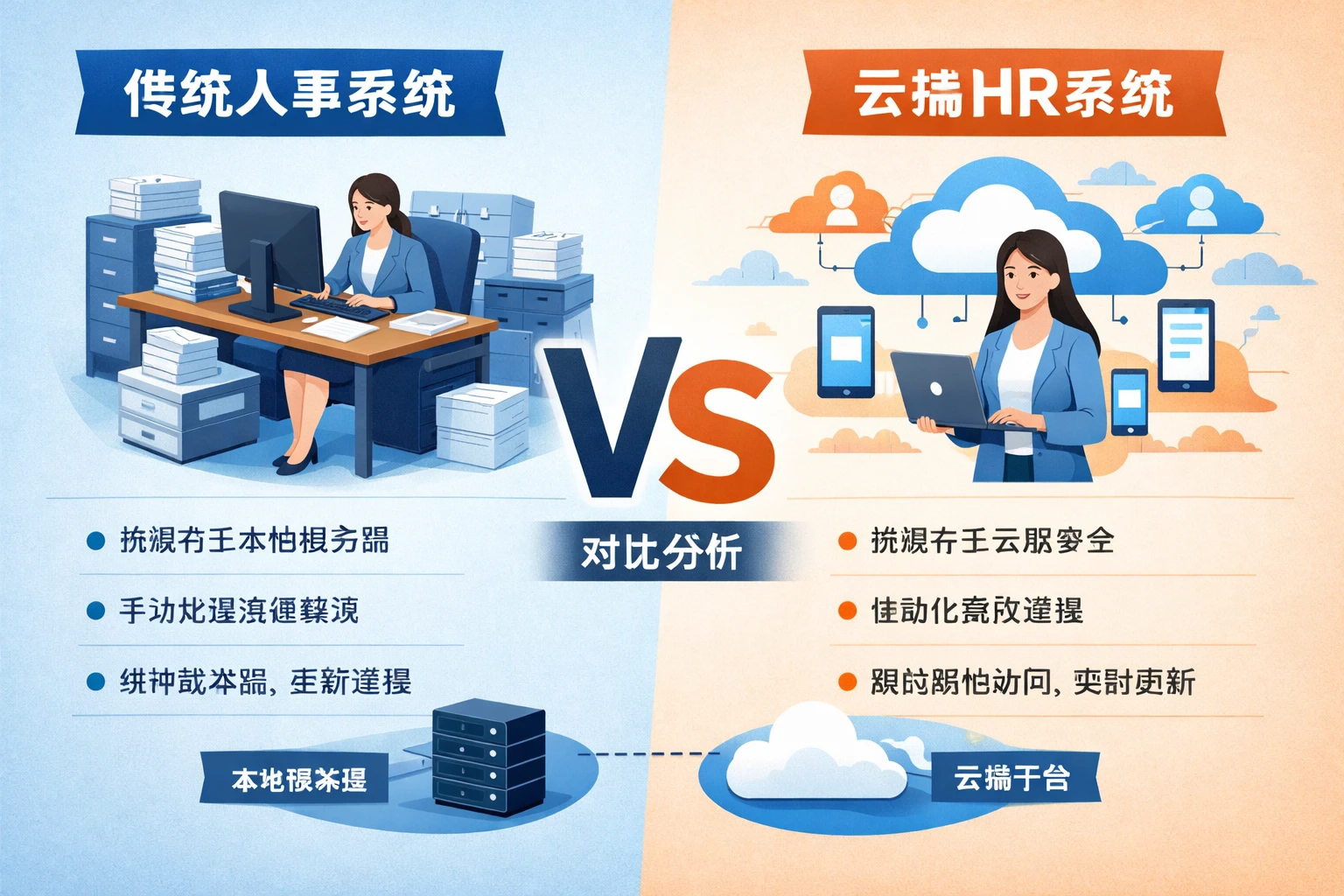 传统人事系统与云端HR系统的对比分析