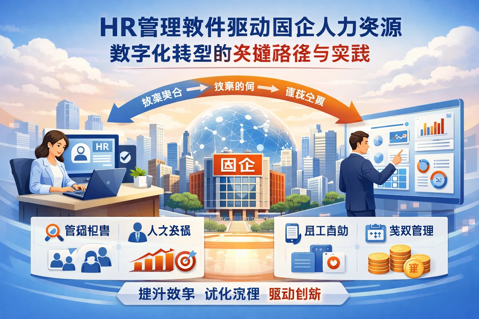HR管理软件驱动国企人力资源数字化转型的关键路径与实践