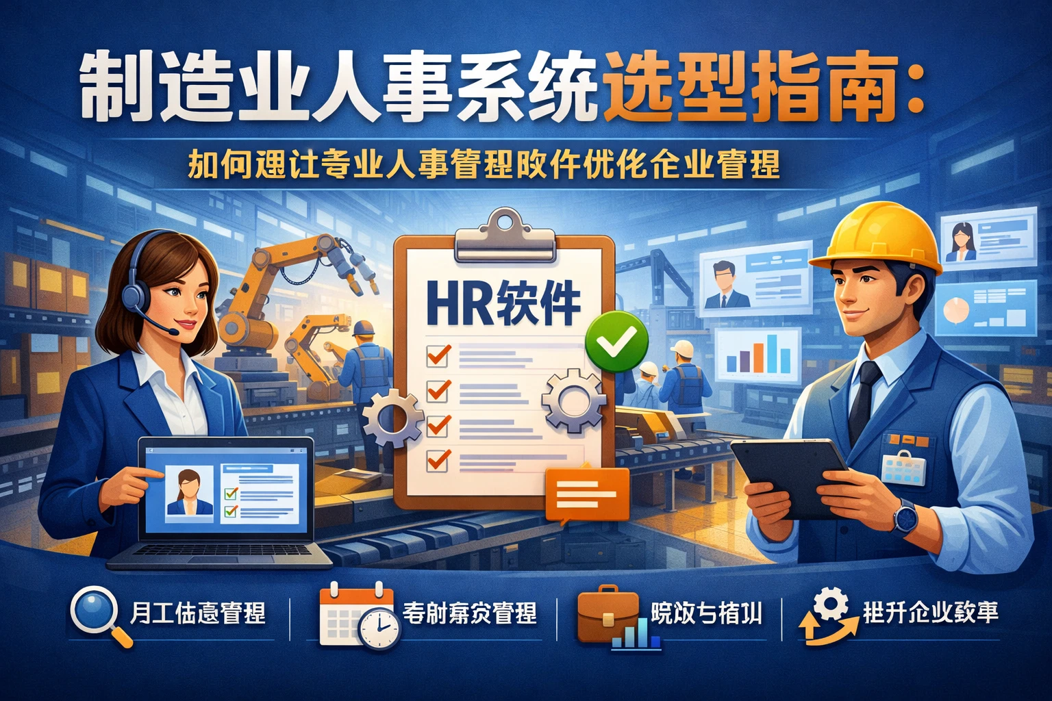 制造业人事系统选型指南：如何通过专业人事管理软件优化企业管理