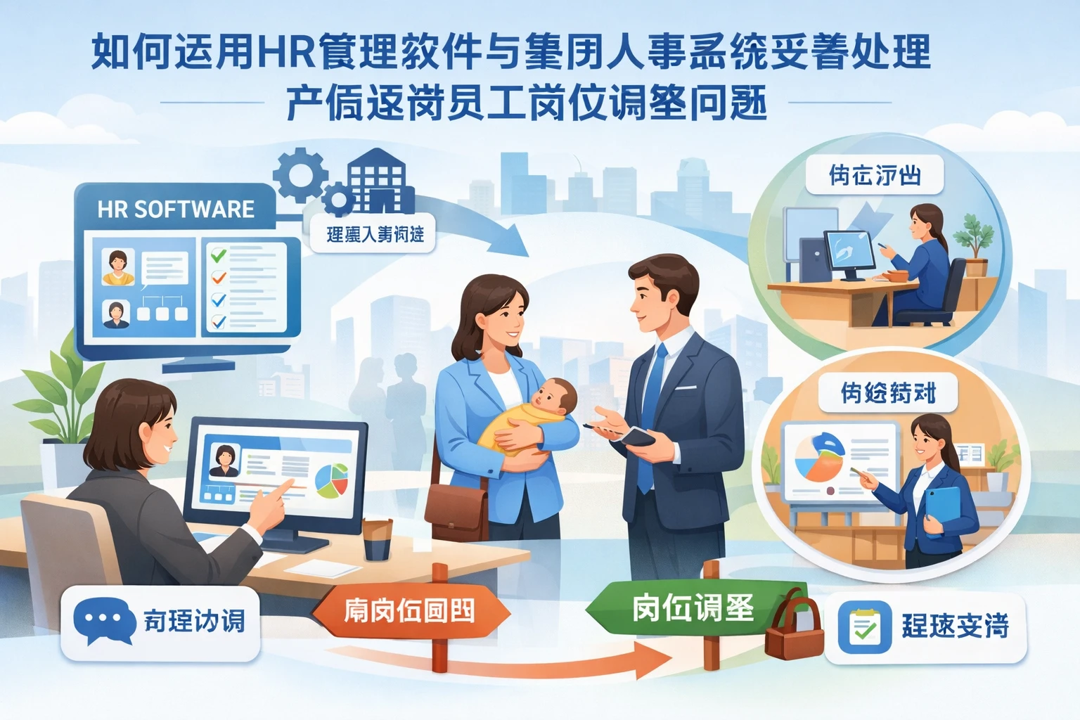 如何运用HR管理软件与集团人事系统妥善处理产假返岗员工岗位调整问题