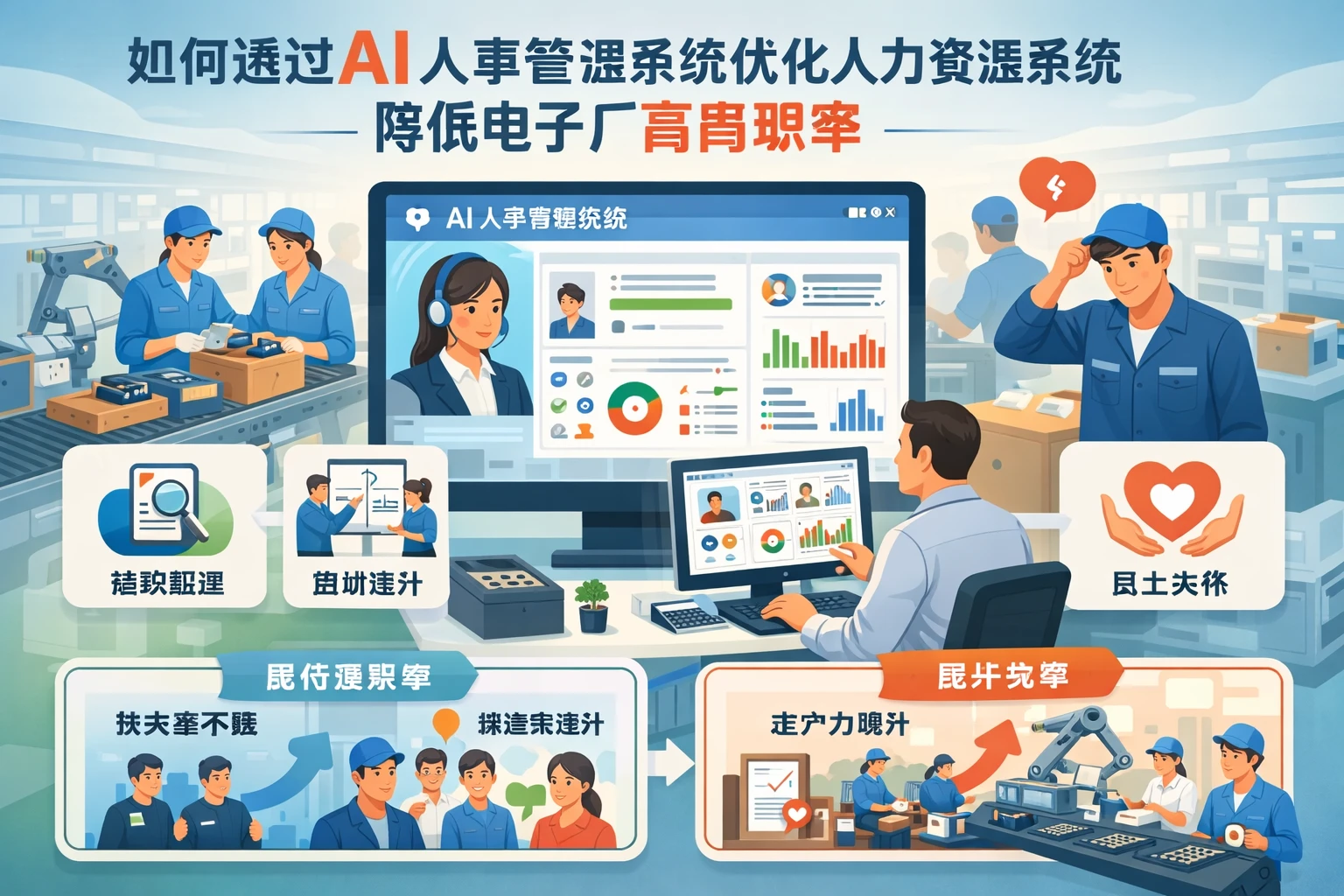 如何通过AI人事管理系统优化人力资源系统降低电子厂高离职率