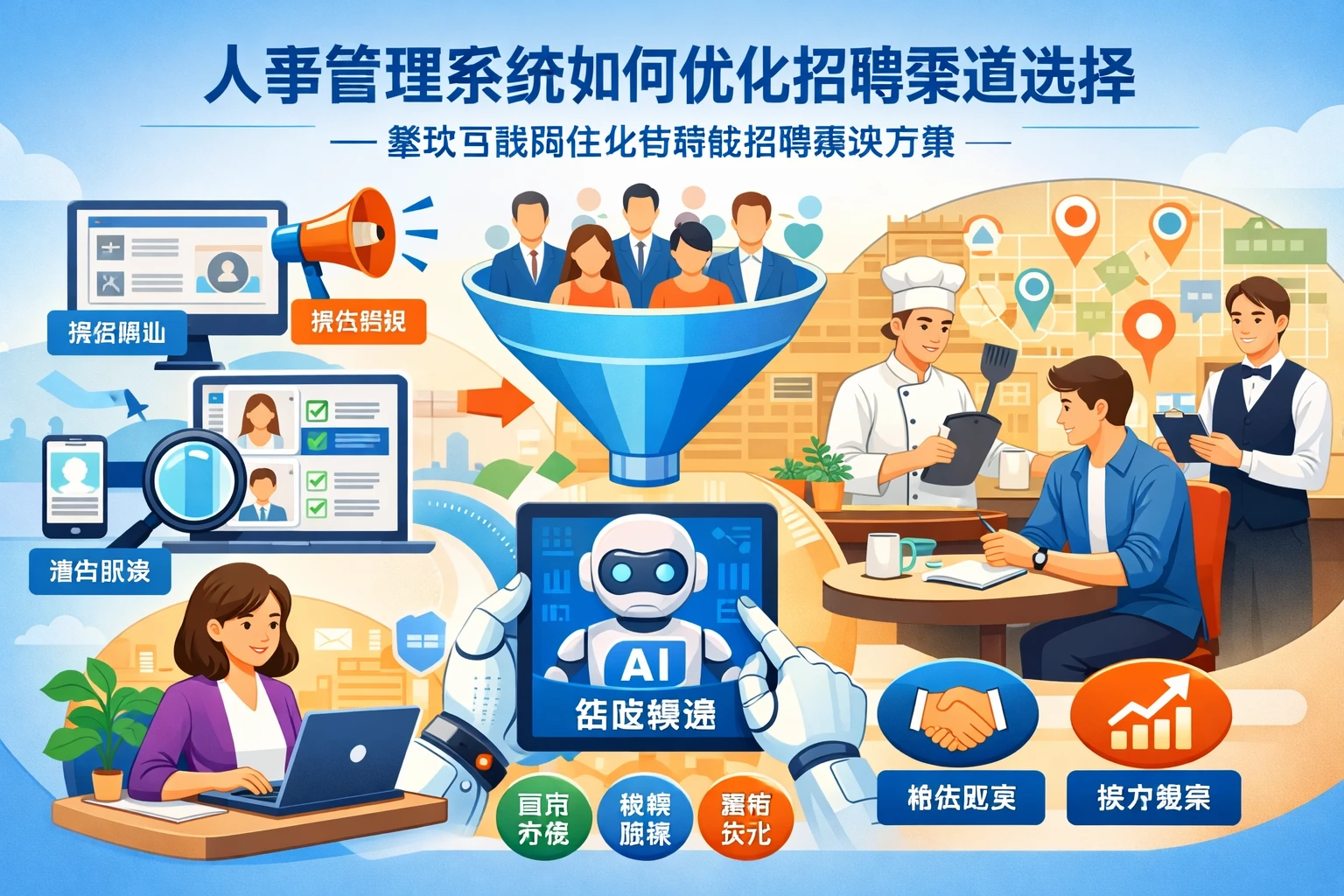 人事管理系统如何优化招聘渠道选择——餐饮互联网企业的智能招聘解决方案